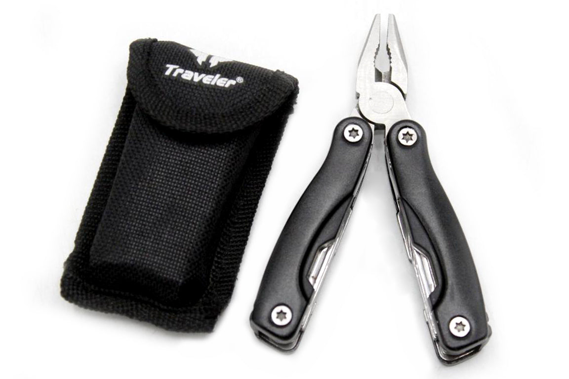 Multi-Tool Black Folding Pliers Pocket Kit (KC5307)