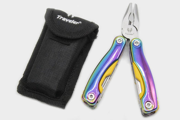 Multi-Tool Multi-Colour Folding Pliers Pocket Kit (KC5307)