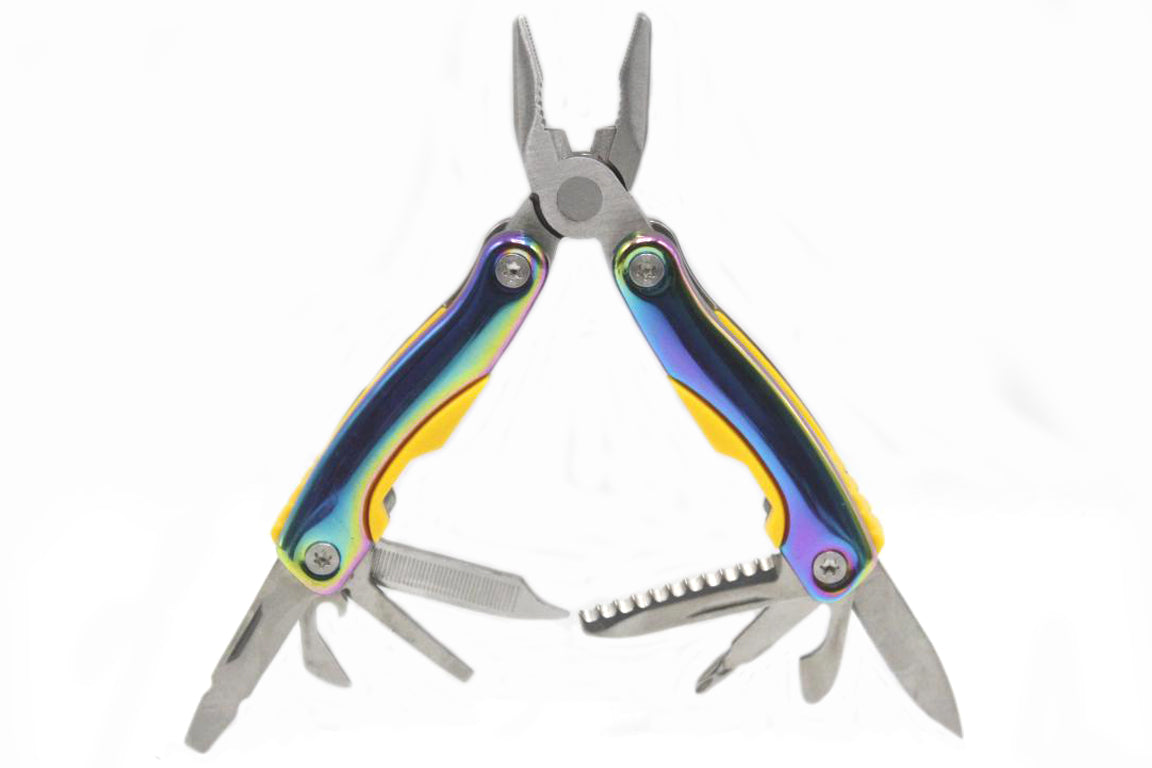 Multi-Tool Multi-Colour Folding Pliers Pocket Kit (KC5307)