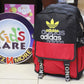 Adidas Red School Bag / Travel Backpack (1205#)