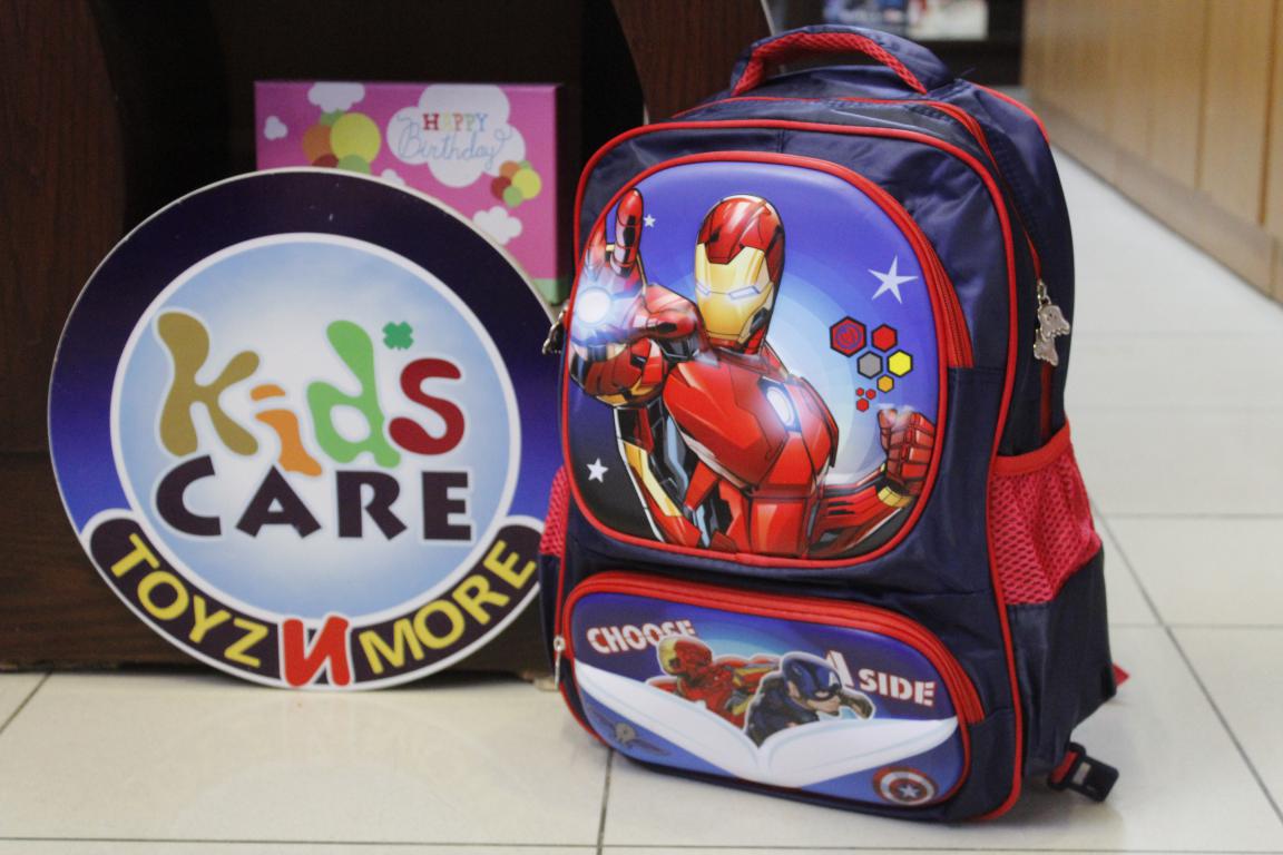 Iron Man School Bag For Grade-1 And Grade-2 (SS1842)