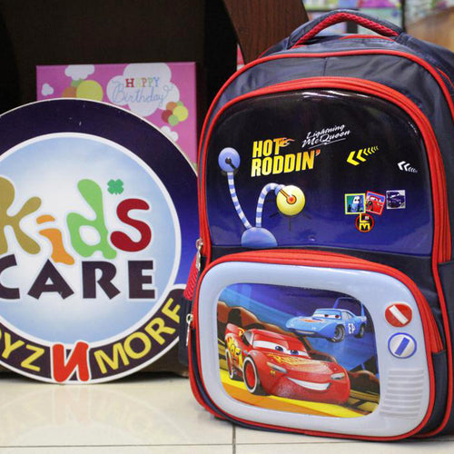 Load image into Gallery viewer, Mc Queen Cars School Bag For Grade-1 And Grade-2 (SS3078)
