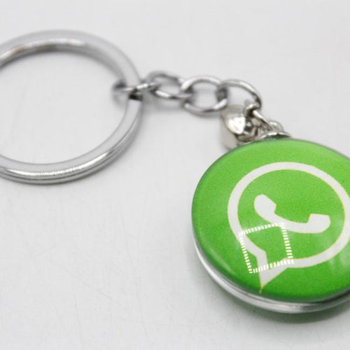 Load image into Gallery viewer, Facebook / WhatsApp Logo Acrylic Keychain / Bag Hanging
