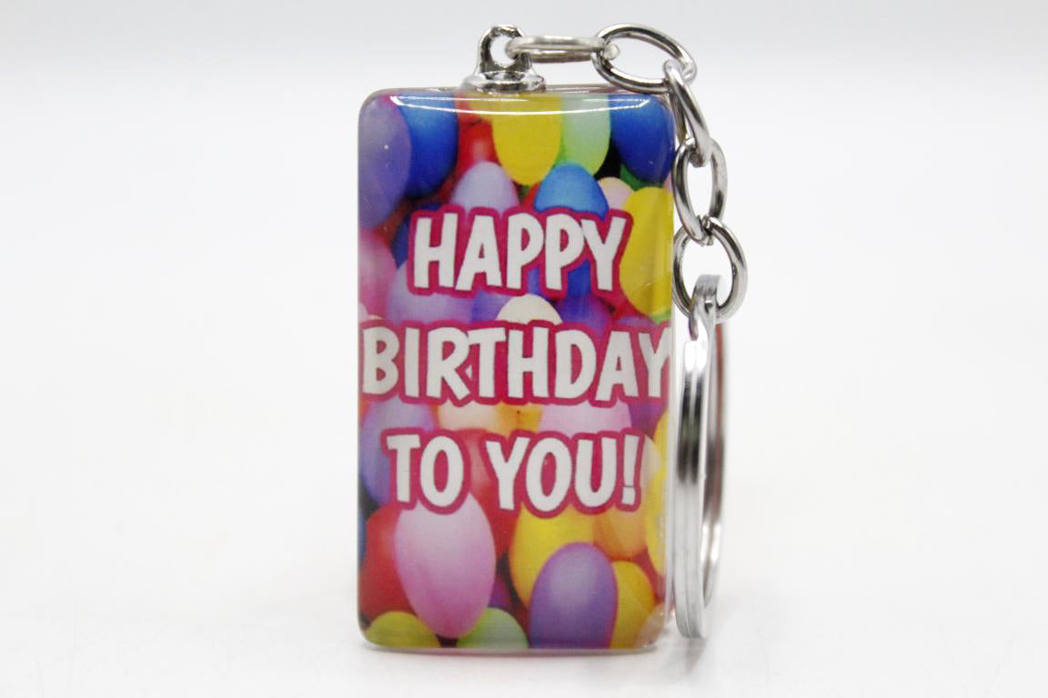 Happy Birthday Acrylic Keychain & Bag Hanging