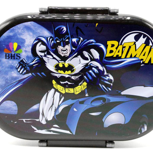 Load image into Gallery viewer, Batman Lunch Box With Two Portions, Spoon &amp; Fork (KC5271)
