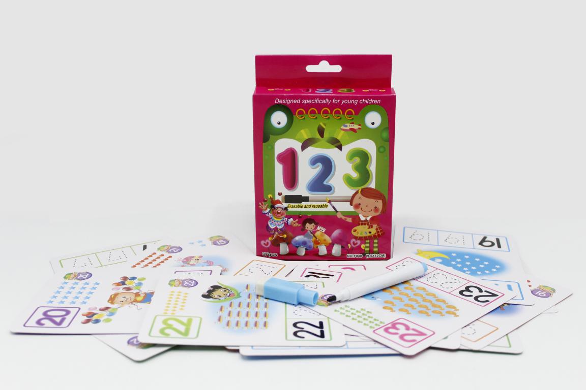123 Write And Wipe Flash Cards (F-040)