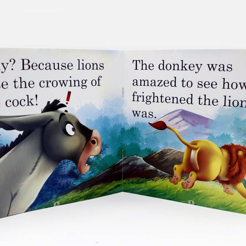 Load image into Gallery viewer, The Lion The Cock And The Donkey Story Book

