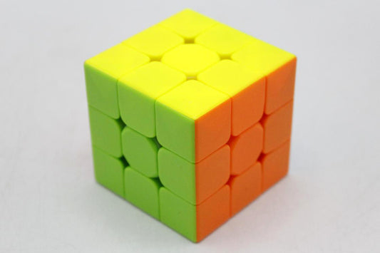 Square High Speed Sticker Less Rubik Cube-Multi Color (EQY655)
