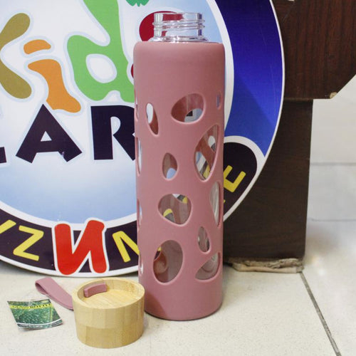 Load image into Gallery viewer, Bamboo Glass Bottle 500 ml (5092A)
