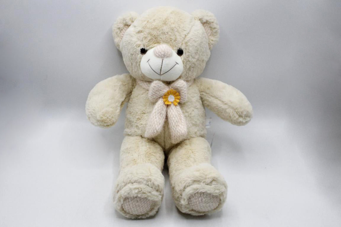 Cute Teddy Bear Off White with Bow 19 Inches (KC5381)