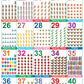 Numbers 21-40 Folding Chart