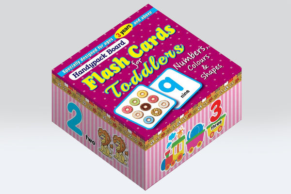 Numbers, Colours & Shapes Handypack Board Flash Cards For Toddlers