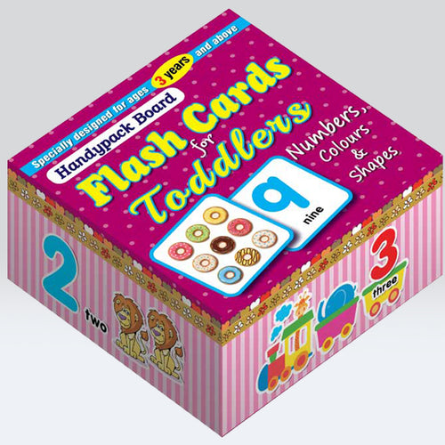 Load image into Gallery viewer, Numbers, Colours &amp; Shapes Handypack Board Flash Cards For Toddlers
