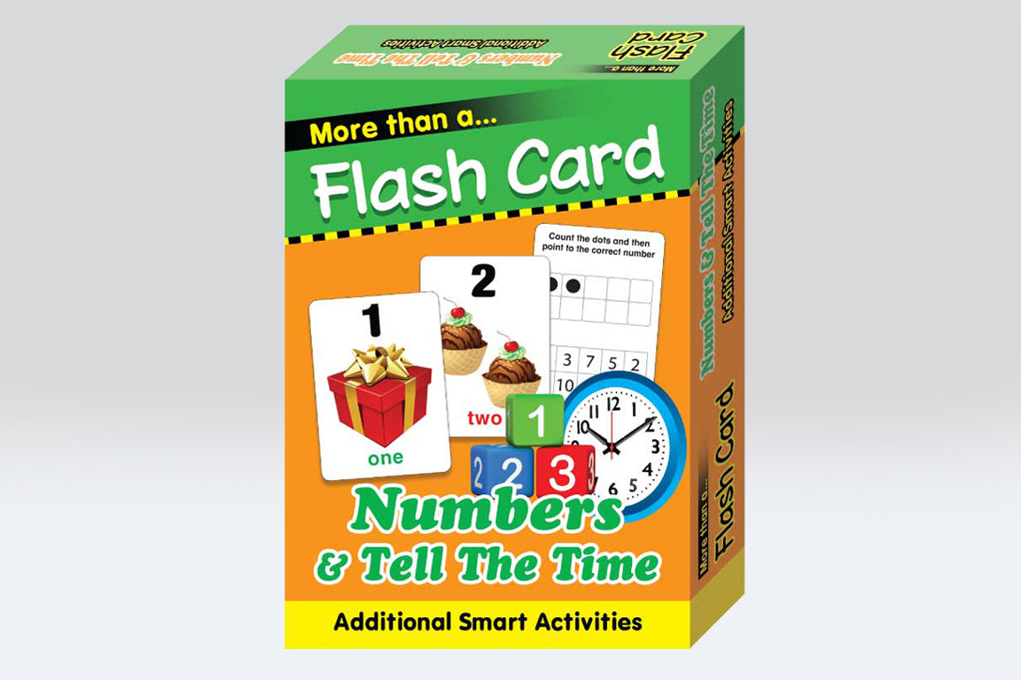 Numbers & Tell The Time Flash Cards