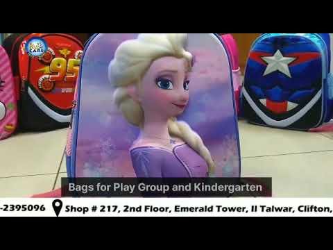 Load and play video in Gallery viewer, Mc Queen Cars School Bag For KG-1 &amp; KG-2 (13020)
