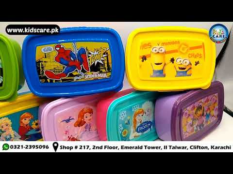 Load and play video in Gallery viewer, Ben 10 Lunch Box With Spoon And Fork (HK-101)
