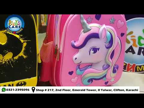 Load and play video in Gallery viewer, Mc Queen Cars School Bag For Grade-1 And Grade-2 For Boys (16030)
