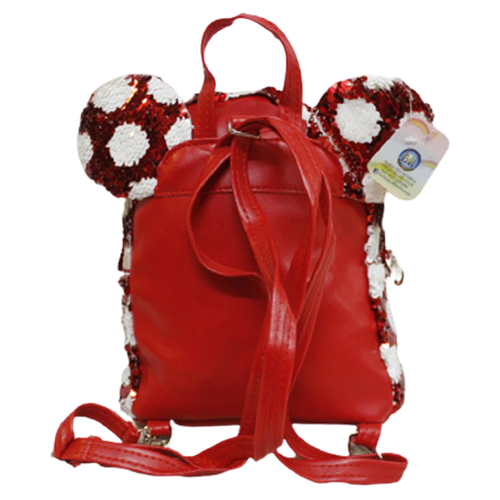 Load image into Gallery viewer, Sequins Polka Dots Small Backpack Bag Red (K03)
