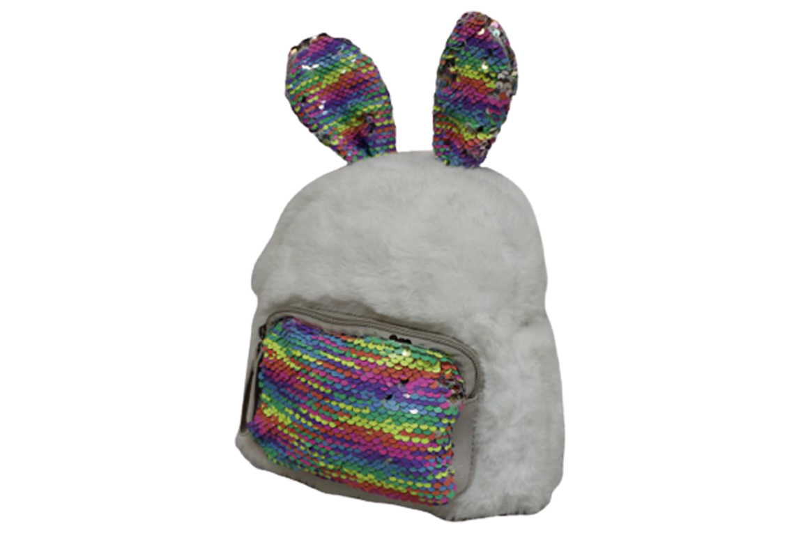 Sequins Fur Small Backpack Bag (8228S-629)