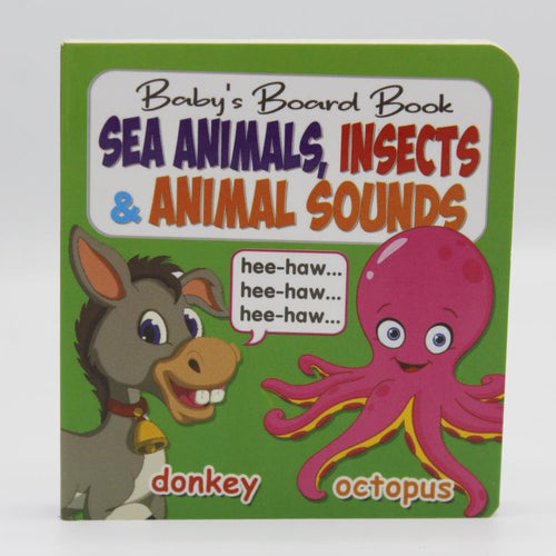 Load image into Gallery viewer, Sea Animals, Insects &amp; Animal Sounds Baby&#39;s Board Book
