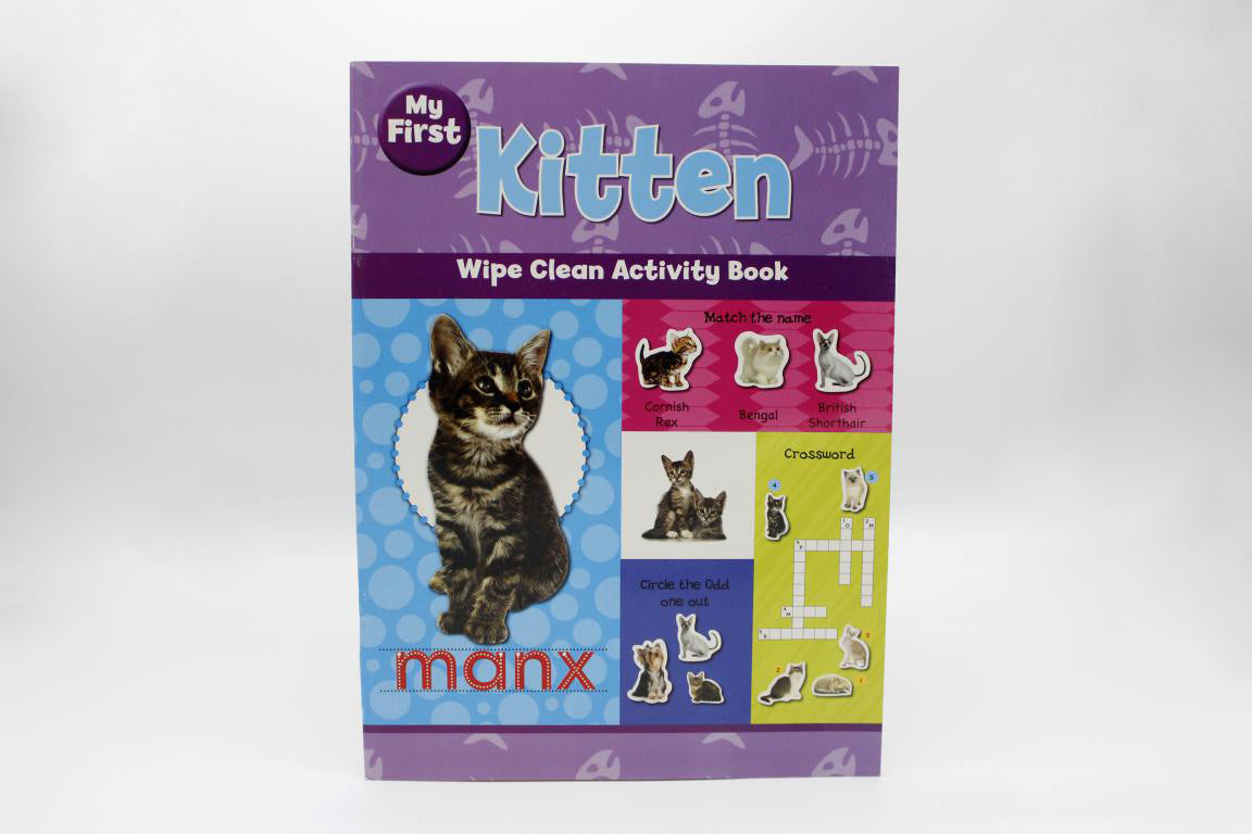 My First Kitten Wipe Clean Activity Book