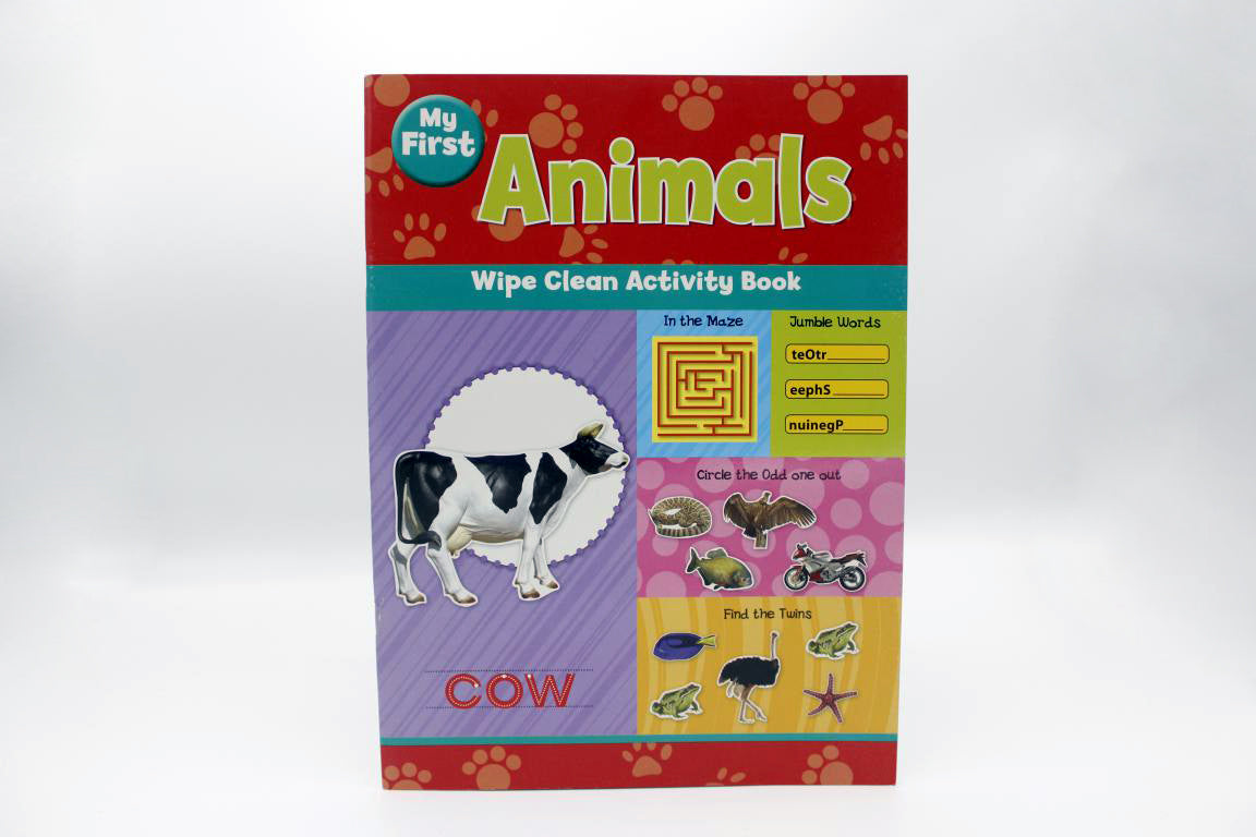 My First Animals Wipe Clean Activity Book
