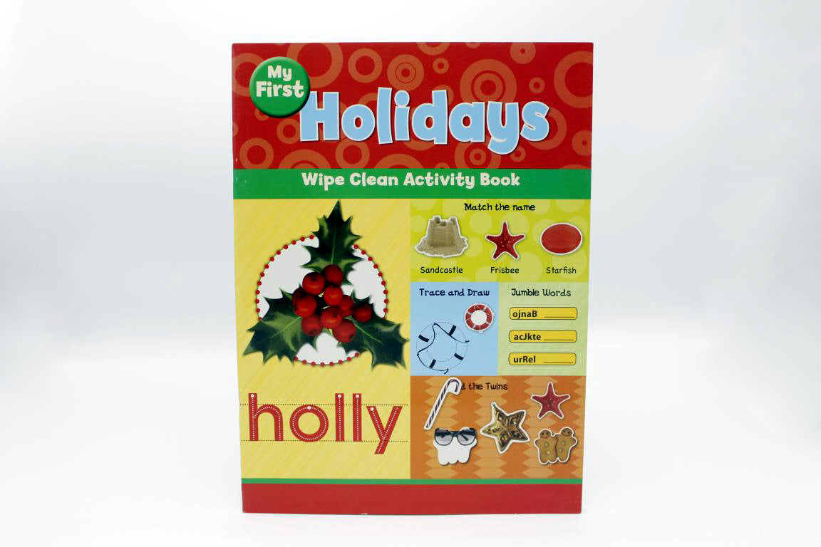 My First Holidays Wipe Clean Activity Book