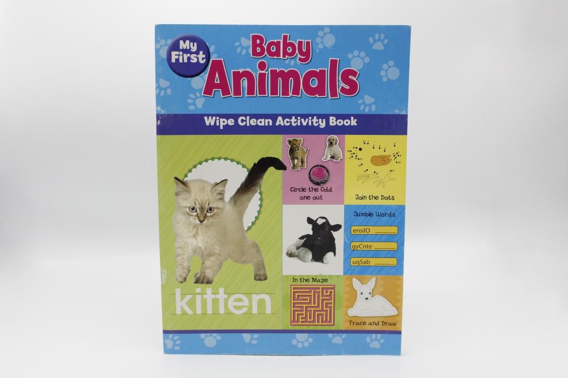 My First Baby Animals Wipe Clean Activity Book