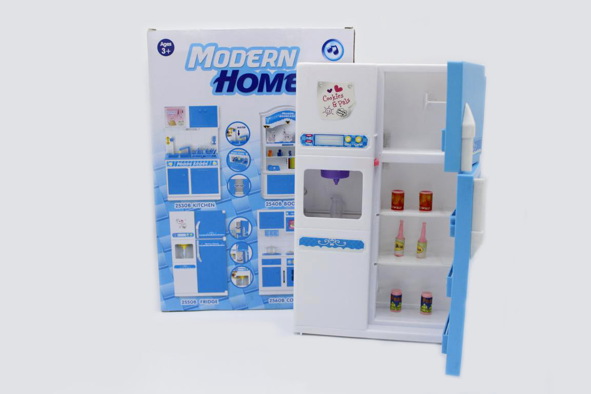 Modern Home Fridge & Dispenser Set (2550B)